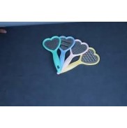 Heart-Shaped Grater & Slicer Set – Stainless Steel Kitchen Tool for Fruits, Vegetables, and Chocolate