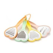 Heart-Shaped Grater & Slicer Set – Stainless Steel Kitchen Tool for Fruits, Vegetables, and Chocolate