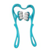 Neck Massager Roller for Pain Relief & Relaxation – Manual Dual Roller Stick for Neck, Shoulders & Back