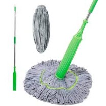 360° Spin Floor Cleaning Mop with Microfiber Refill & Stainless Steel Rod – Easy Home & Office Cleaning