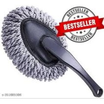 Premium Microfiber Car Cleaning Duster Brush with Long Handle – Dust & Dirt Remover for Car, Bike & Home