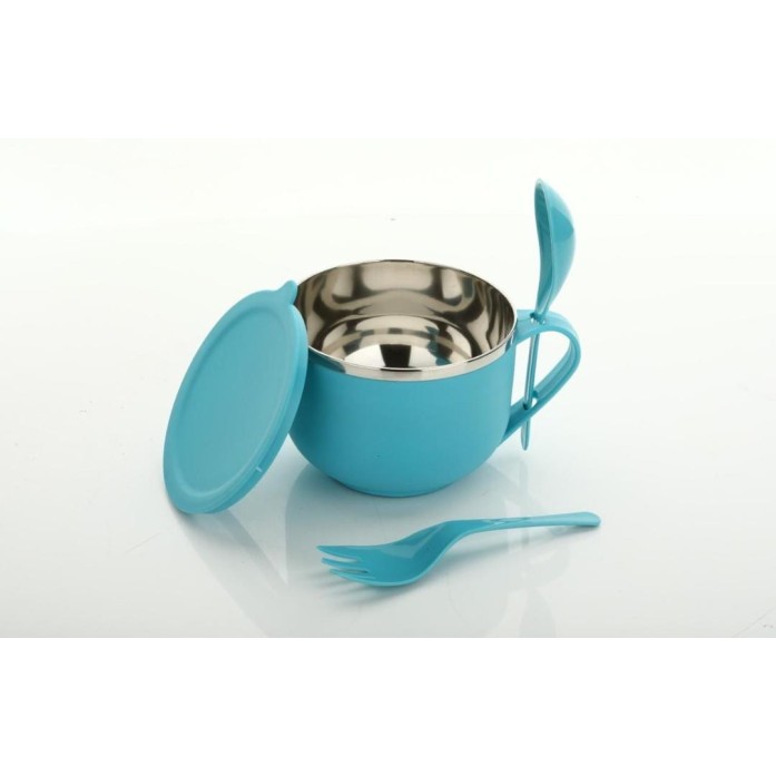 Premium Maggie & Soup Bowl with Handle and Lid | Microwave Safe | Multi-Purpose Kitchen Bowl