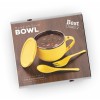 Premium Maggie & Soup Bowl with Handle and Lid | Microwave Safe | Multi-Purpose Kitchen Bowl