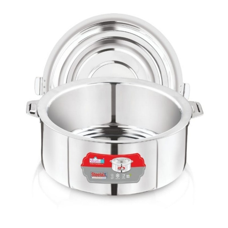 Shanti One Steelax Stainless Steel Casserole | Hot Pot Food Warmer with Lid