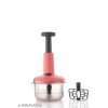 Push Chopper | Manual Vegetable & Fruit Chopper with 3 Sharp Blades | Durable Kitchen Tool for Fast Cutting & Dicing