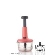 Push Chopper | Manual Vegetable & Fruit Chopper with 3 Sharp Blades | Durable Kitchen Tool for Fast Cutting & Dicing