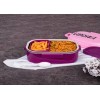 Plastic Lunch Box with 2 Compartments – Durable, Leak-Proof & Lightweight Tiffin for Office, School & Travel