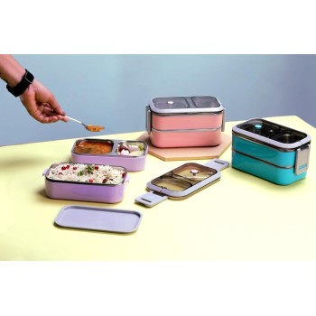 Premium Stainless Steel Lunch Box | Leak-Proof, Durable & Easy to Carry | Tiffin Box for Office, School & Travel