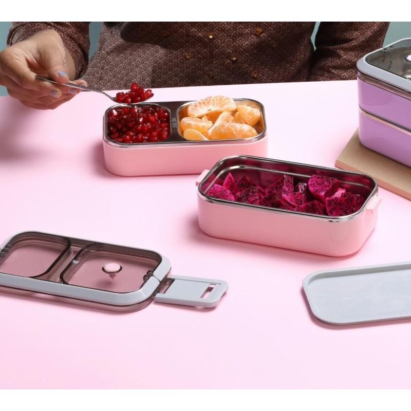 Premium Stainless Steel Lunch Box | Leak-Proof, Durable & Easy to Carry | Tiffin Box for Office, School & Travel