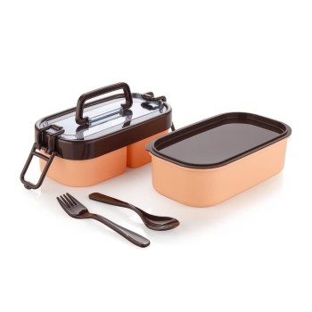 Double Decker Lunch Box | 2-Tier Leakproof Tiffin Box for Office, School & Travel