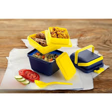 Premium Plastic Tiffin Box Set – 3 Compartment Lunch Box for Office, School & Travel