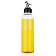 Transparent Oil Dispenser Bottle with Nozzle – Leak-Proof Kitchen Oil Pourer