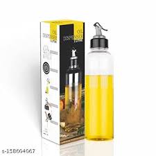Premium Oil Dispenser Bottle for Kitchen | Glass Vinegar & Oil Pouring Bottle with Leak-Proof Spout ( 500ml) 