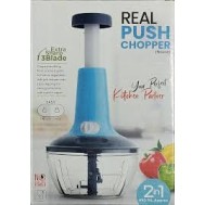 Premium Push Vegetable Chopper – Easy & Safe Kitchen Cutter for Fruits & Veggies