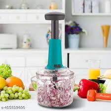Premium Push Vegetable Chopper – Easy & Safe Kitchen Cutter for Fruits & Veggies