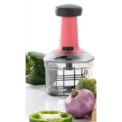 Premium Push Vegetable Chopper – Easy & Safe Kitchen Cutter for Fruits & Veggies