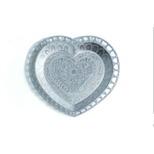 Dil Big Heart-Shaped Decorative Bowl – Premium Designer Metal Serving & Gifting Bowl