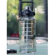 Motivational Time Marker Water Bottle with Handle – Large Capacity Leakproof BPA Free Bottle for Fitness, Gym, and Daily Hydration