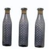 Stylish Glass Water Bottle with Diamond Cut Design – Reusable, Durable & Elegant Drinking Bottle