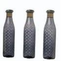 Stylish Glass Water Bottle with Diamond Cut Design – Reusable, Durable & Elegant Drinking Bottle