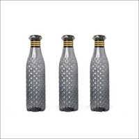 Stylish Glass Water Bottle with Diamond Cut Design – Reusable, Durable & Elegant Drinking Bottle