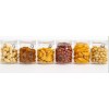 Plastic Kitchen Storage Jar Set with Spoon – 6 Piece Transparent Containers for Spices, Dry Fruits & Snacks