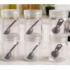 Plastic Kitchen Storage Jar Set with Spoon – 6 Piece Transparent Containers for Spices, Dry Fruits & Snacks