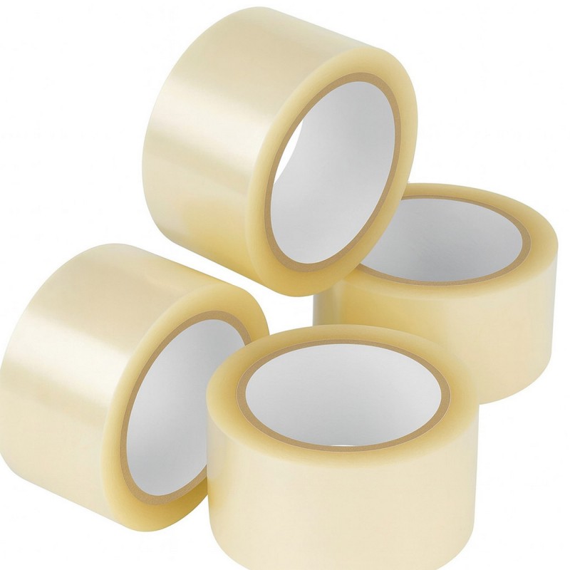 Transparent Packaging Tape  High Strength Adhesive Roll for Shipping & Packing ( 0.75 inch 60 meter)
