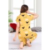  Minnie Yellow Cotton Printed Night Suit Set | Soft Short Sleeve Shirt & Pyjama | Comfortable Sleepwear for Ladies
