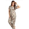 coffe line flower Night Suit Set  Short and Sleeve Shirt  Pyjama  Soft and Stylish Nightwear for Ladies