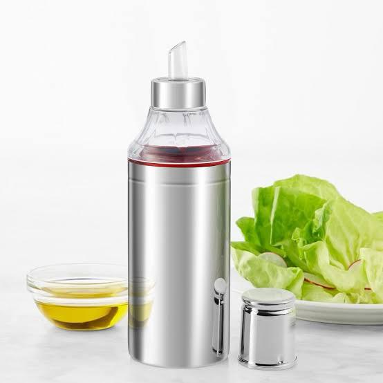 Stainless Steel Oil Dispenser Bottle – Leakproof, Easy Pour Spout for Kitchen Cooking & Dining 1pc pack