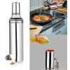 Stainless Steel Oil Dispenser Bottle – Leakproof, Easy Pour Spout for Kitchen Cooking & Dining