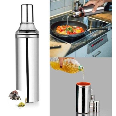 Stainless Steel Oil Dispenser Bottle – Leakproof, Easy Pour Spout for Kitchen Cooking & Dining 1pc pack