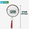 Stainless Steel Mesh Splatter Screen with Handle – Oil and  Grease Guard for Frying Pan