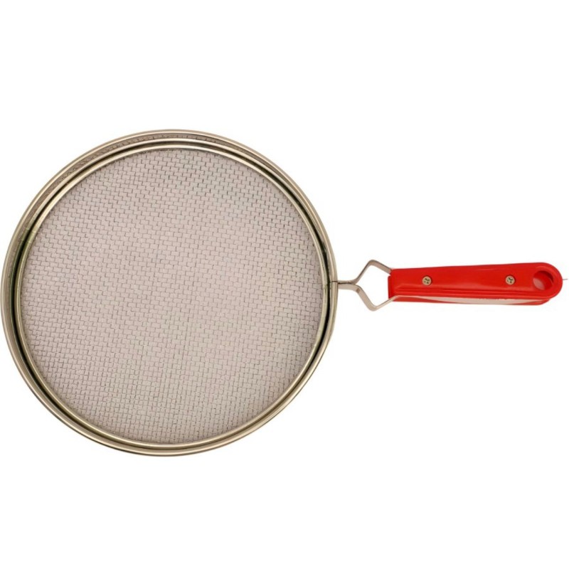 Stainless Steel Mesh Splatter Screen with Handle – Oil and  Grease Guard for Frying Pan papad jali