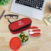 2 Container Glass Lunch Box Set with Red Carry Bag | Airtight Food Storage with Spoon & Fork (Multicolor) (2G) 2 Container Glass Lunch Box Set with Red Carry Bag | Airtight Food Storage with Spoon & Fork (Multicolor) (2G)