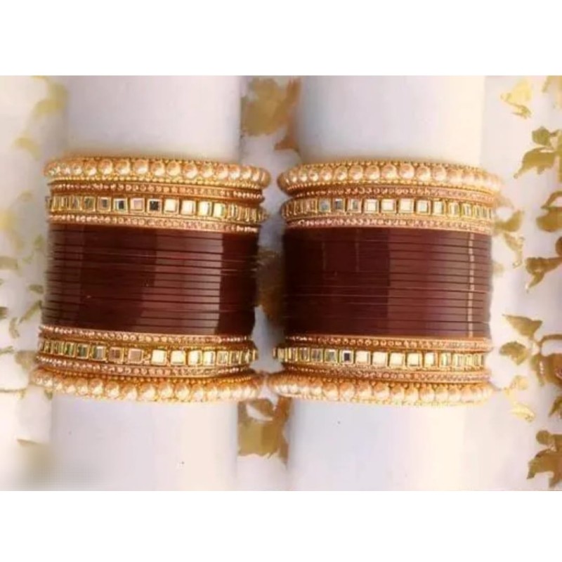 Dulhan Chuda Set Wedding, Traditional Chuda Bangle Set for Women
