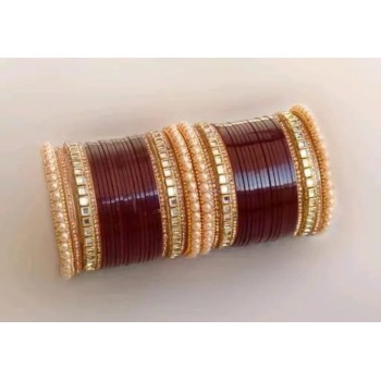 Dulhan Chuda Set Wedding, Traditional Chuda Bangle Set for Women