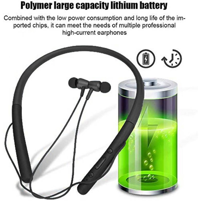 BlackWave Neckband Wireless Bluetooth Earphones with Deep Bass & SD Card Support 