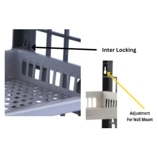 3-Layer Kitchen Storage Utility Rack – Easy to Assemble, Portable & Lightweight