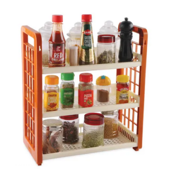 3-Layer Kitchen Storage Utility Rack – Easy to Assemble, Portable & Lightweight