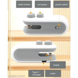Mini Sealing Machine 2-in-1 – USB Rechargeable Heat Sealer for Plastic Bags & Snacks