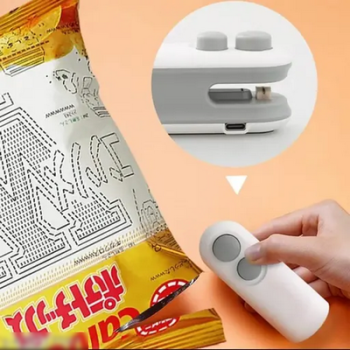 Mini Sealing Machine 2-in-1 – USB Rechargeable Heat Sealer for Plastic Bags & Snacks