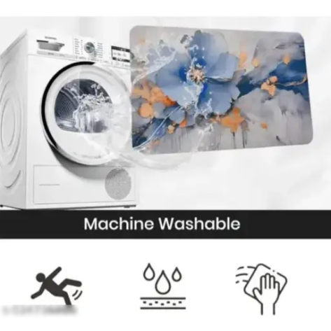 Flower Printed Door Mat – Soft, Non-Slip & Washable Floor Mat for Home, Entrance & Kitchen Use