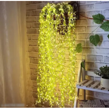 200 LED 3m Yellow Flickering Rice String Lights – Decorative Fairy Lights for Home, Festival & Party Decor