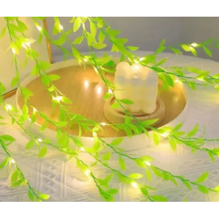 200 LED 3m Yellow Flickering Rice String Lights – Decorative Fairy Lights for Home, Festival & Party Decor