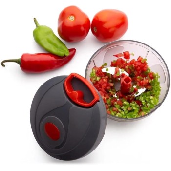 Manual Food Chopper – Hand-Pull Vegetable Cutter for Effortless Chopping