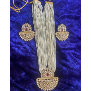 Traditional Kundan Jewelry Set for Women – Bridal Necklace, Earrings Ethnic Wedding Jewellery