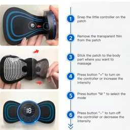 Magic Paste Mini Massager – Portable Electric Massage Device for Muscle Pain, Stress Relief & Relaxation