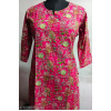 Rani Pink Pure Cotton Kurti for Women – Elegant & Comfortable Traditional Wear